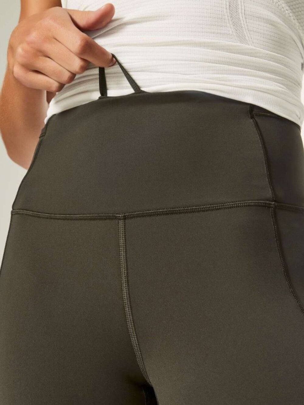 Lululemon Fast & Free 7/8 Tight II 25" Blue Fog or Dark Olive - Picture 5 of 10